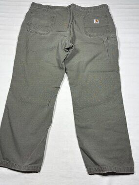 Carhartt B299 MOS Relaxed Fit Canvas Work Utility Pants Men's Size 44x32 Green